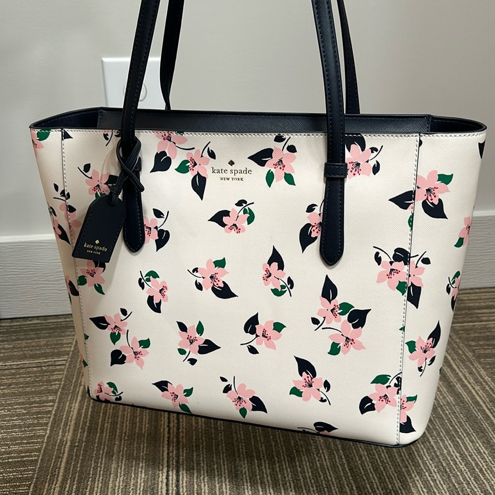 New Kate Spade medium tote K7355 Tropical Print
